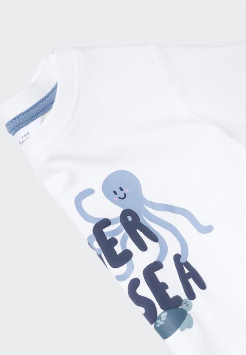 MANGO - T-shirt under - white