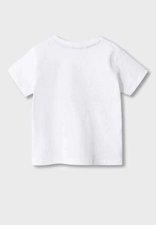 MANGO - T-shirt under - white