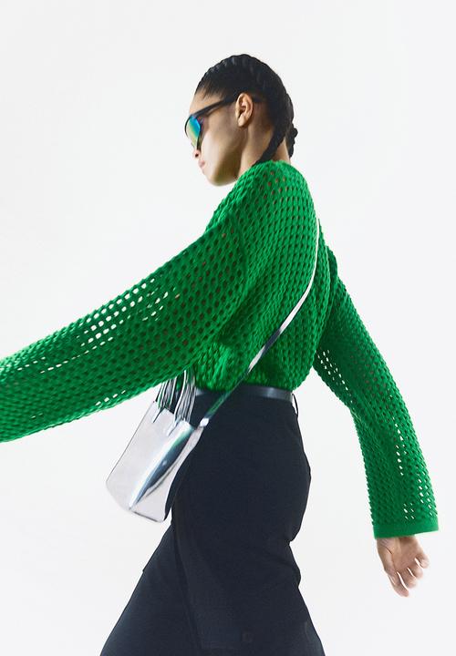 H&M - Pointelle-knit jumper - green