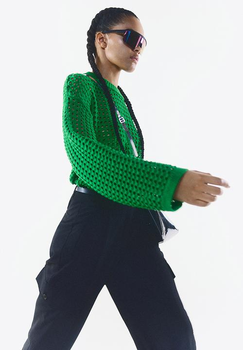 H&M - Pointelle-knit jumper - green