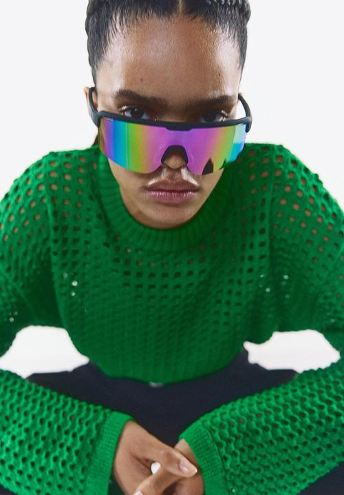 H&M - Pointelle-knit jumper - green