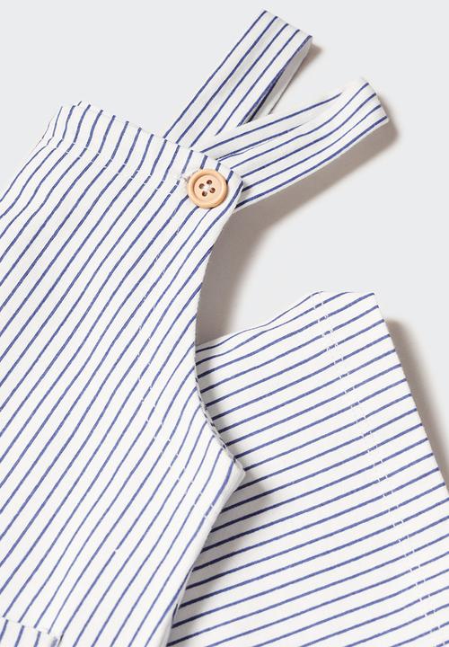 MANGO - Jumpsuit titor - white & blue