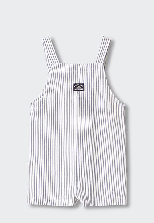 MANGO - Jumpsuit titor - white & blue