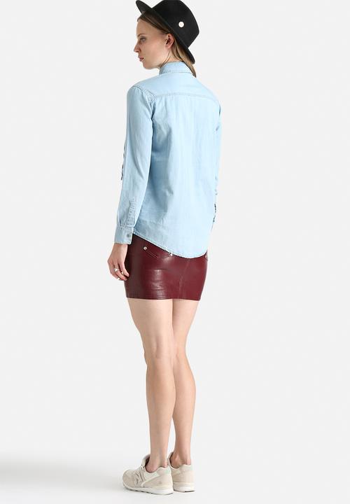 Goldie - Western High Denim Blouse