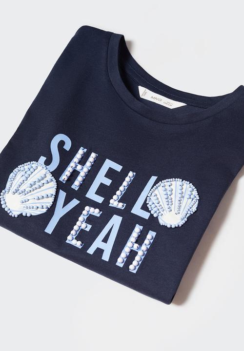 MANGO - T-shirt shell - navy