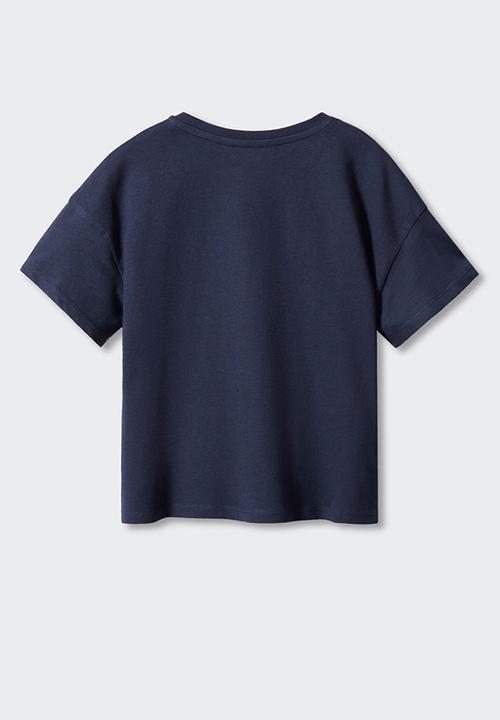 MANGO - T-shirt shell - navy