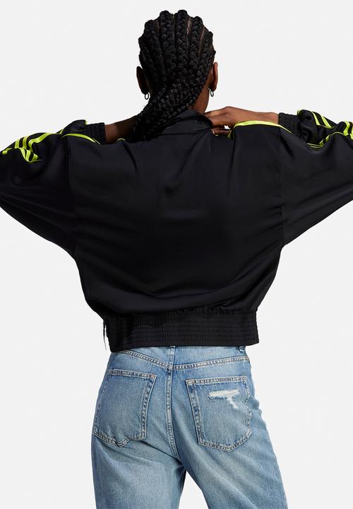 adidas Originals - Satin firebird track top - black