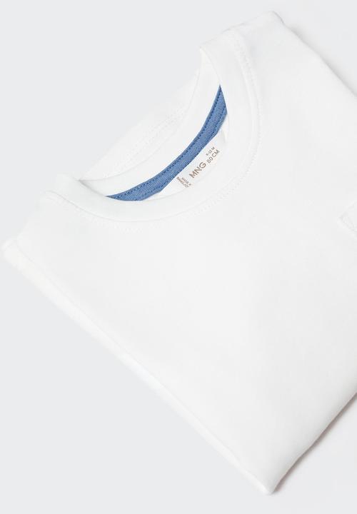 MANGO - T-shirt basicb4 - off white
