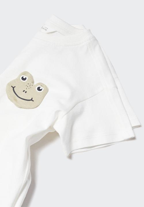 MANGO - T-shirt jan - white