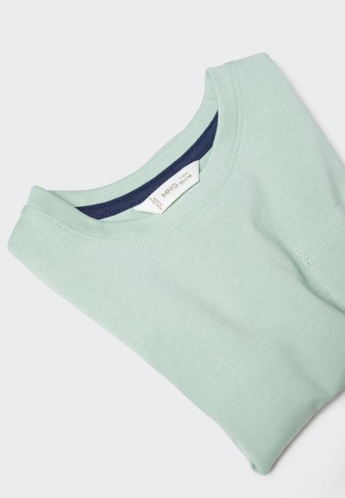 MANGO - T-shirt basicb4 - agua
