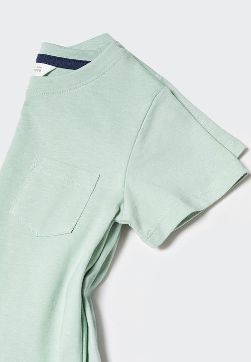 MANGO - T-shirt basicb4 - agua