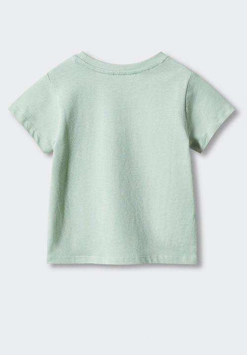 MANGO - T-shirt basicb4 - agua