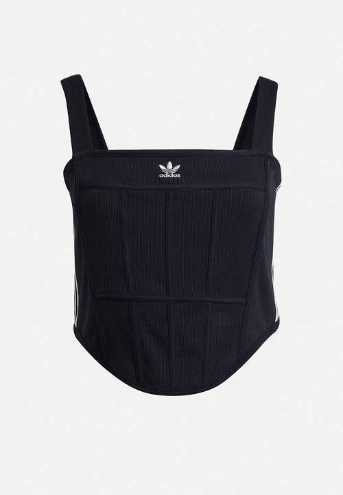 adidas Originals - Plus rib corset tank - black