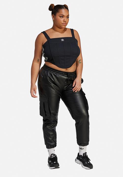 adidas Originals - Plus rib corset tank - black