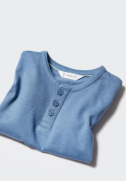 MANGO - T-shirt panib4 - azul