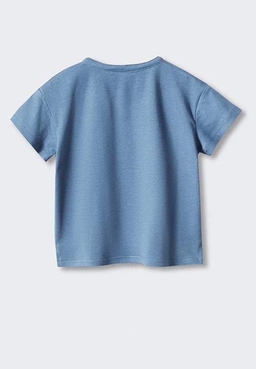 MANGO - T-shirt panib4 - azul