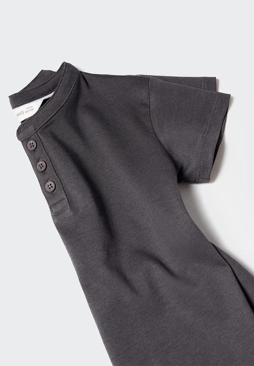 MANGO - T-shirt panib4 - antracita