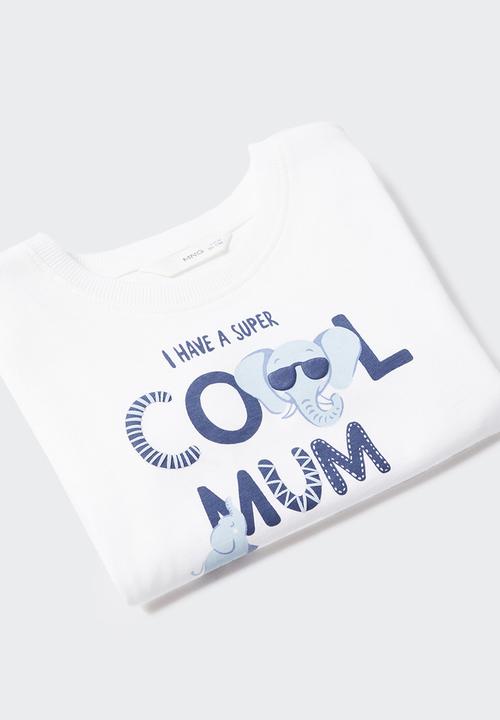 MANGO - T-shirt family - off white