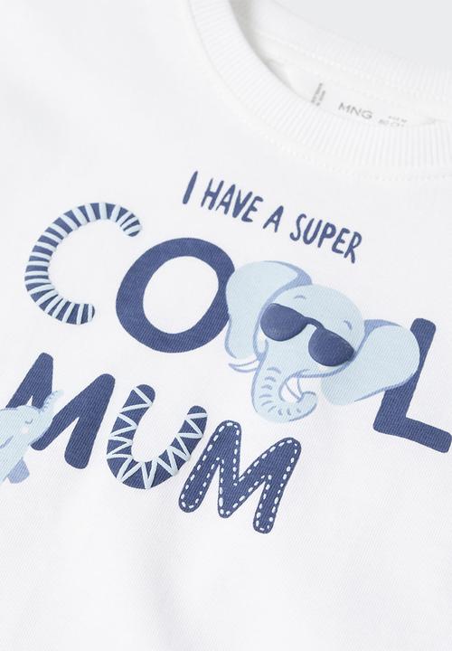 MANGO - T-shirt family - off white