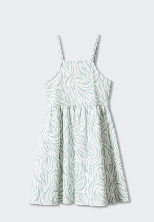 MANGO - Dress safari - verde pastel