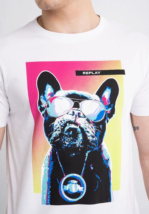 Replay - Frenchie replay Tee - white