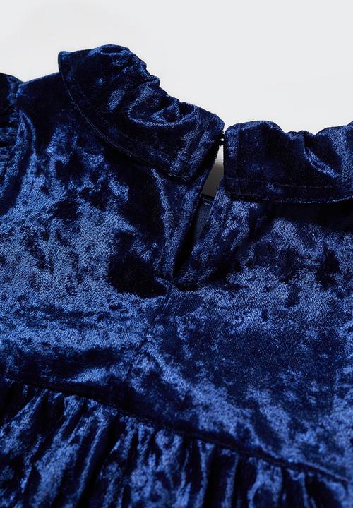 MANGO - Dress polvoron - navy