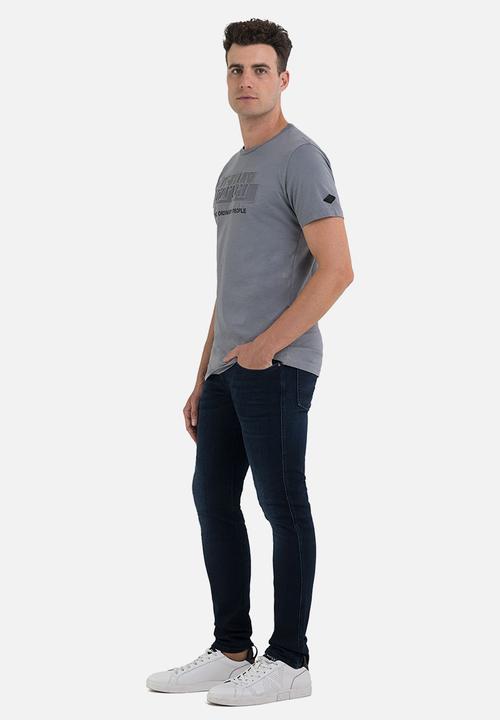 Replay - Slogan print tee - dark grey