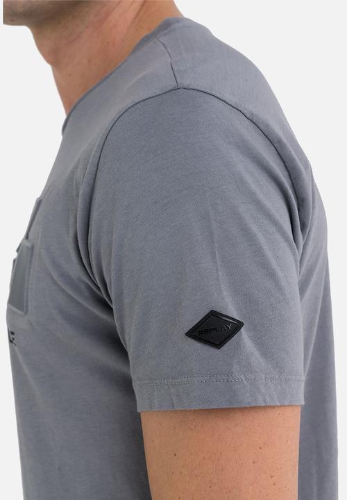 Replay - Slogan print tee - dark grey