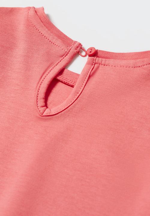 MANGO - T-shirt softb - coral