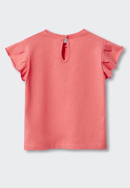 MANGO - T-shirt softb - coral