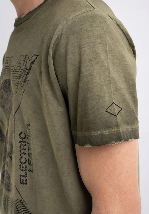 Replay - Skull tee - olive