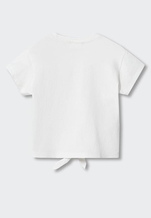 MANGO - T-shirt sunrise - white