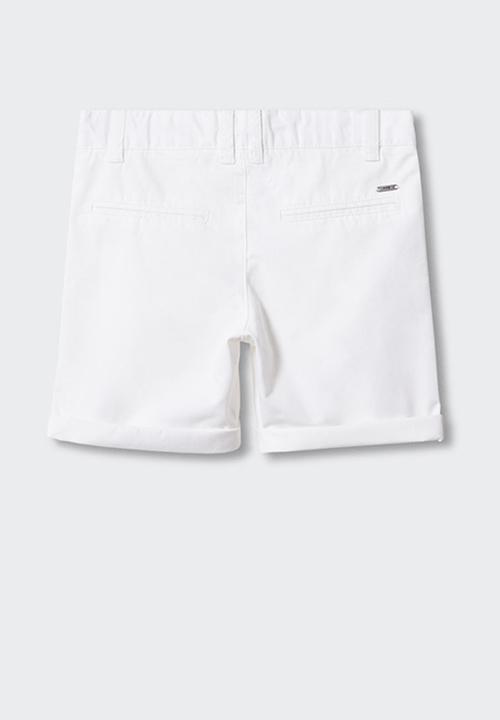 MANGO - Bermuda shorts - white