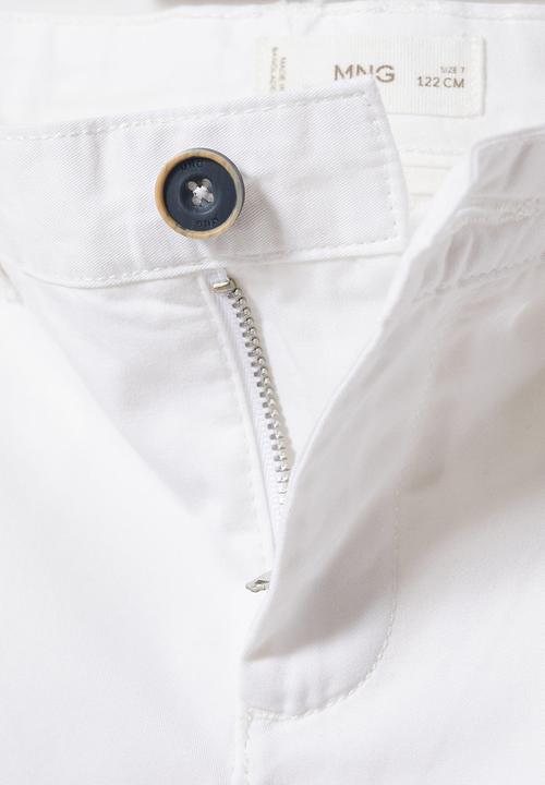 MANGO - Bermuda shorts - white