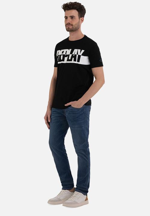 Replay - Coporate logo tee - black