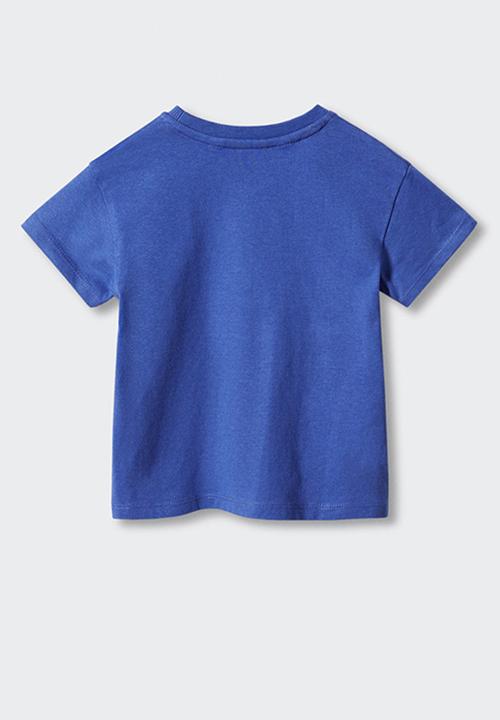 MANGO - T-shirt caribe - bright blue