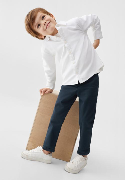 MANGO - Trousers chino - navy
