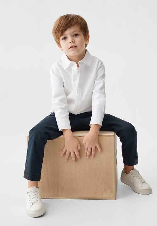 MANGO - Trousers chino - navy