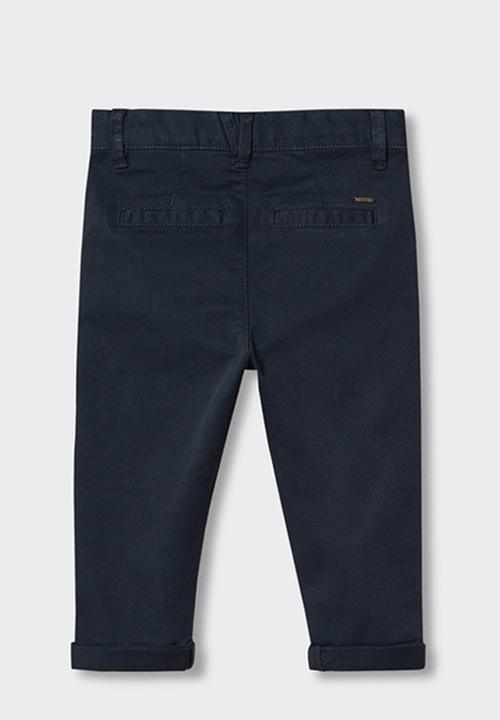 MANGO - Trousers chino - navy