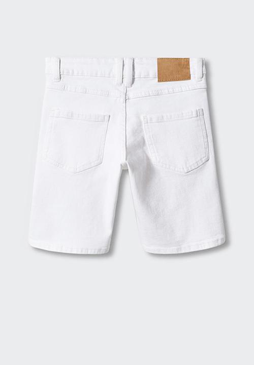 MANGO - Bermuda shorts john - blanco