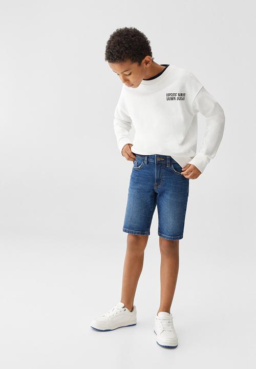 MANGO - Bermuda shorts john - azul