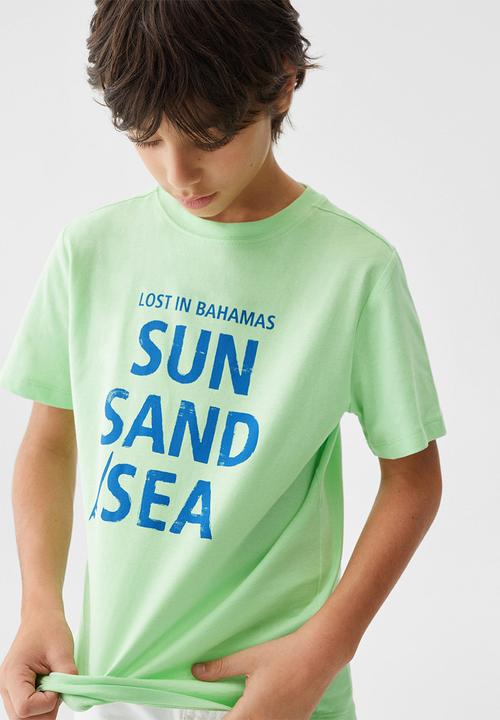MANGO - T-shirt chill - menta