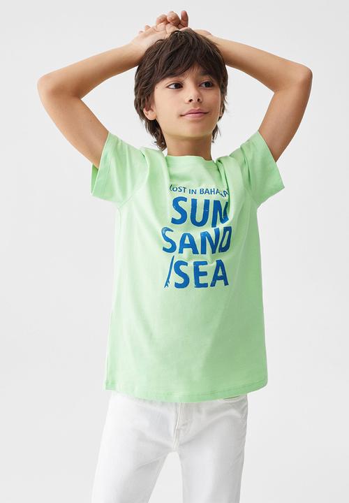 MANGO - T-shirt chill - menta