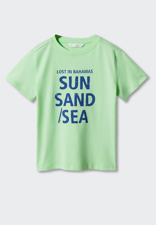 MANGO - T-shirt chill - menta