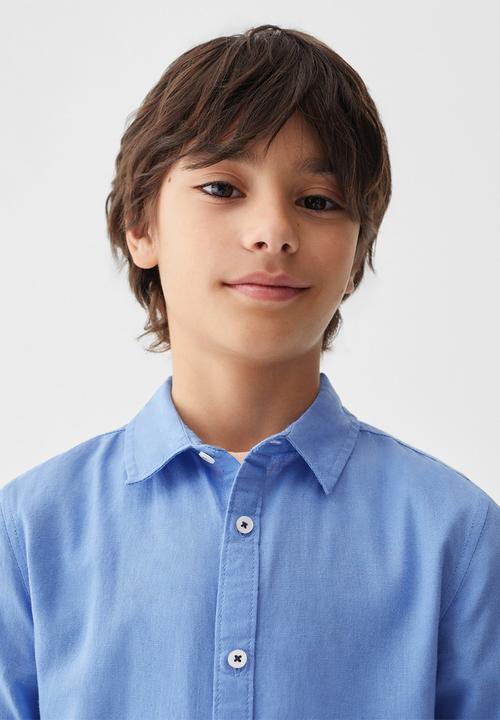 MANGO - Shirt blas - bright blue