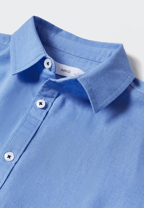 MANGO - Shirt blas - bright blue