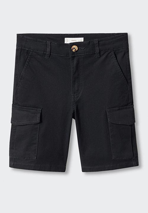MANGO - Bermuda shorts comporta - negro