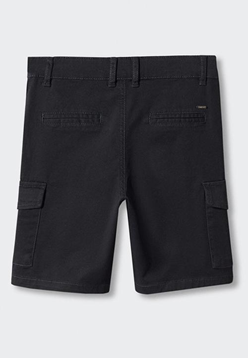 MANGO - Bermuda shorts comporta - negro