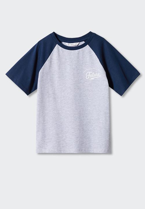 MANGO - T-shirt numero - medium grey