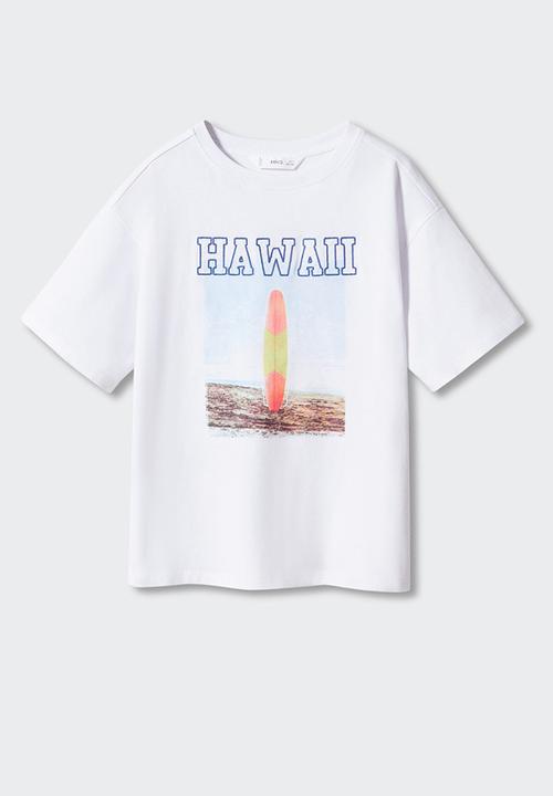 MANGO - T-shirt surfclub - off white